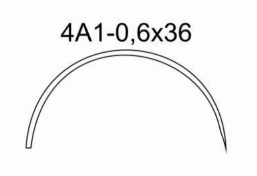 Игла хирургическая 4А1-0,6*36