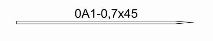 Игла хирургическая 0А1-0,7х45